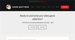 Desktop Screenshot of gamequitters.com