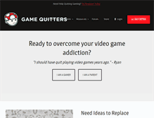 Tablet Screenshot of gamequitters.com